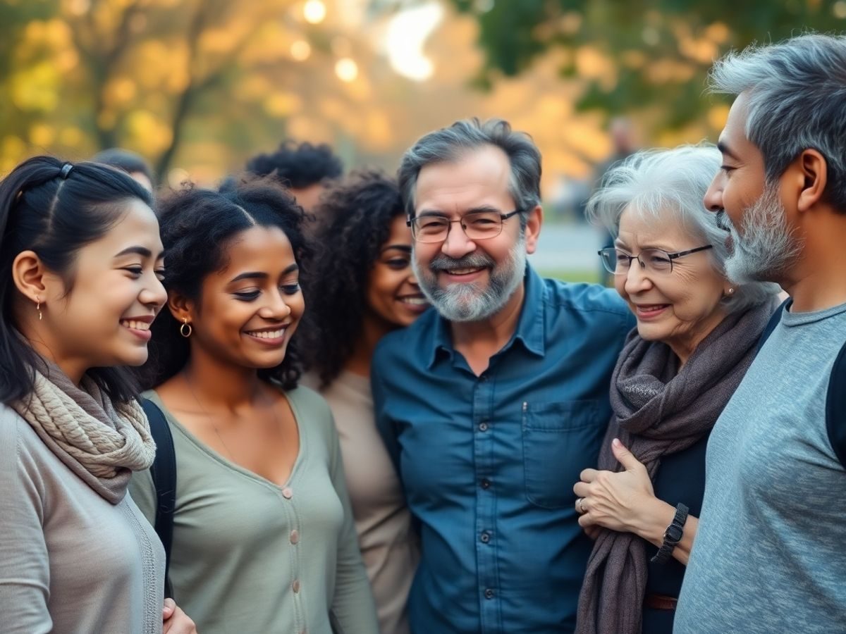 Oameni diverși împreună, solidaritate