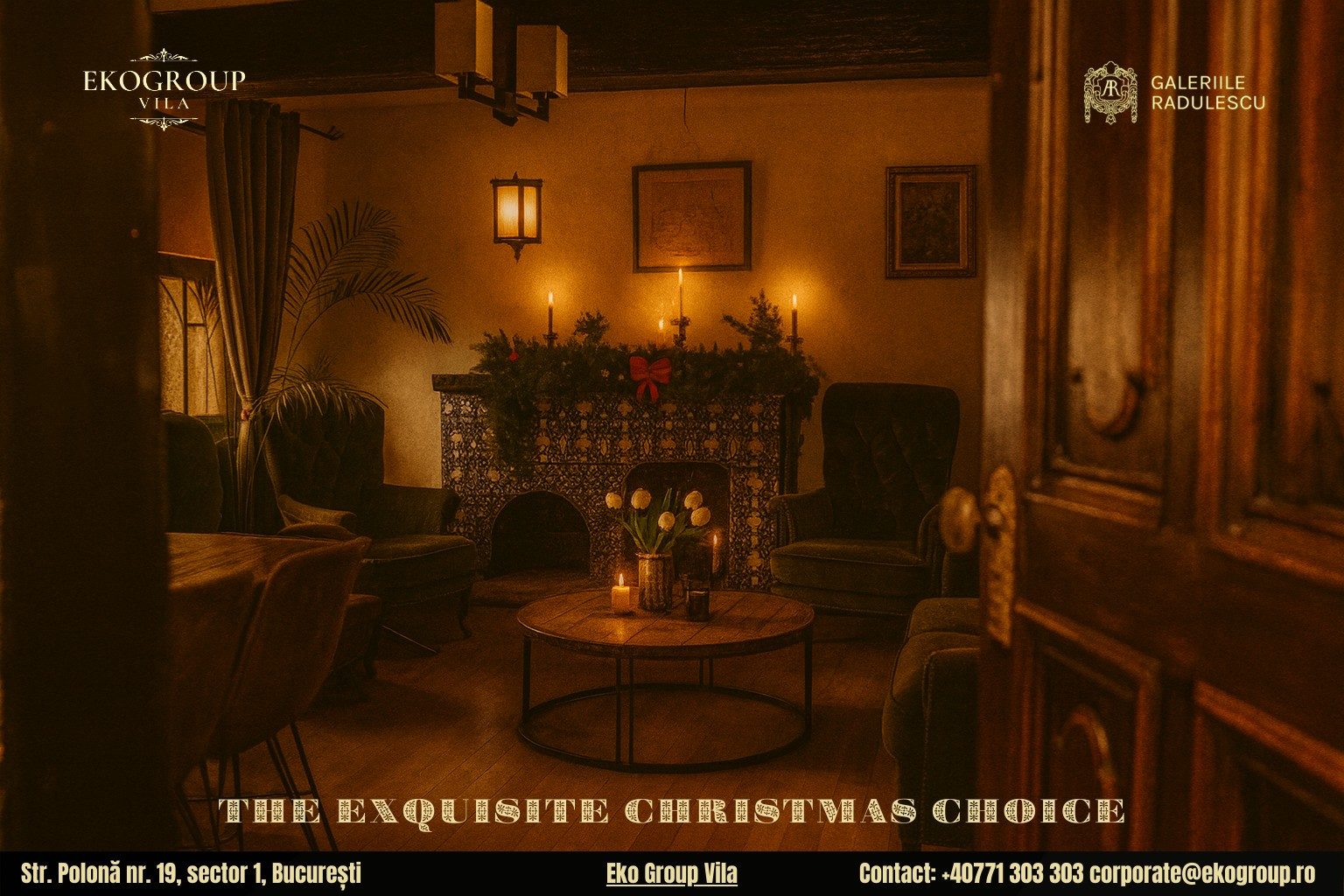 Destinații de Crăciun în București: Crăciunul anilor ’30 la Eko Group Vila, o experiență de eleganță interbelică